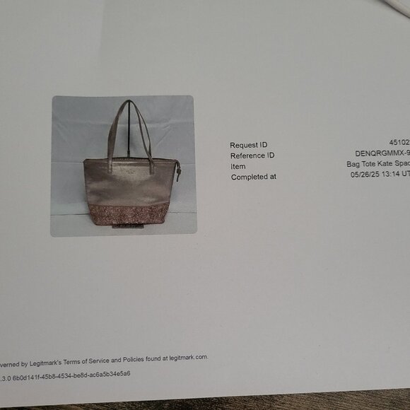 Kate Spade Brown and Gold Tote Bag - Picture 9 of 9